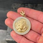 14k gouden hanger jezus kruis kettinghanger, Sieraden, Tassen en Uiterlijk, Kettinghangers, Ophalen of Verzenden, Nieuw, Goud