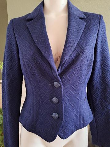 Marie Mero schitterende blauwe blazer S M 36 38 in topstaat beschikbaar voor biedingen