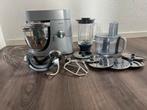 Kenwood Chef Major Titanium + Accessoires en deegroller, 4 liter of meer, Gebruikt, 3 snelheden of meer, Ophalen of Verzenden