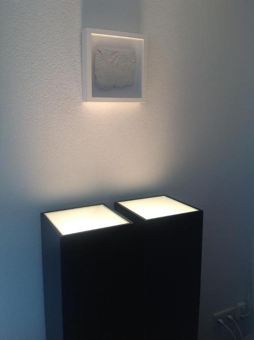 ZWARTE ZUIL SOKKEL KOLOM PILAAR CONSOLE met verlichting 100, Huis en Inrichting, Woonaccessoires | Zuilen en Pilaren, Nieuw, Ophalen of Verzenden