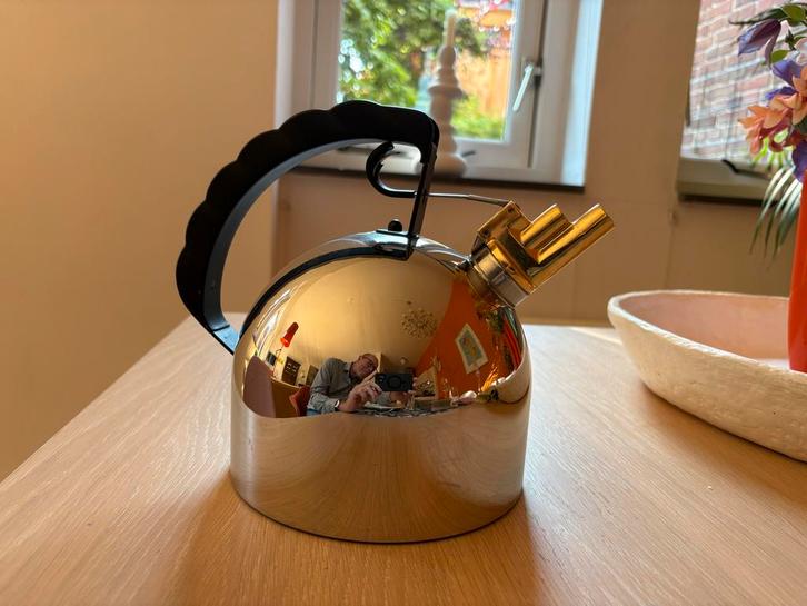 Alessi Fluitketel design Richard Sapper - Zeer Goede Staat, Huis en Inrichting, Keuken | Keukenbenodigdheden, Zo goed als nieuw