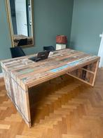 2x Sloophout tafel 180x100x78, 60 cm of meer, Rechthoekig, Zo goed als nieuw, Hout