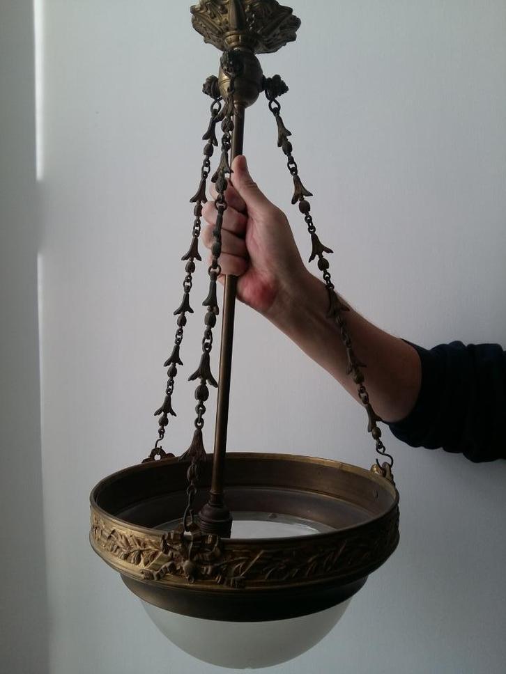 Jugendstil Art-Nouveau Lamp, Antiek en Kunst, Antiek | Lampen, Ophalen of Verzenden