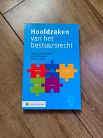 Hoofdzaken van het bestuursrecht 9e druk, Ophalen of Verzenden, Nieuw, HBO, Wolters Kluwer