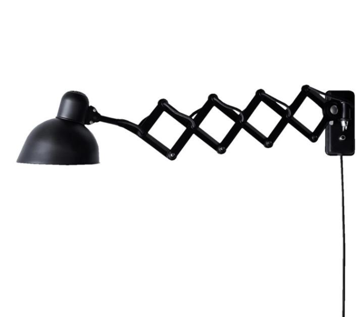 KAISER idell 6718-W Wand-/Saxlamp Mat Zwart - Fritz Hansen, Antiek en Kunst, Antiek | Lampen, Ophalen of Verzenden