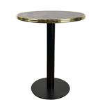Bistrotafel Marrakesh 60 rond tafelblad met messing rand ind, Info@edvonline.nl, Inductorstraat 9 b Veenendaal, Nieuw, Ophalen of Verzenden