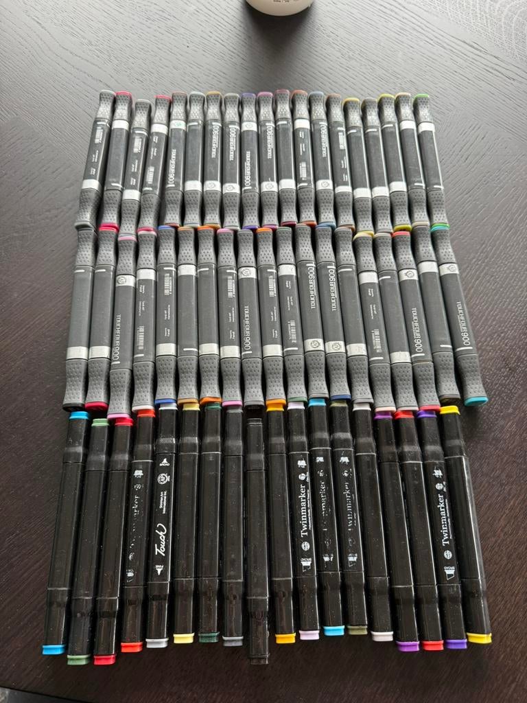 Touchfour highlight markers architectuur, Hobby en Vrije tijd, Tekenen, Ophalen of Verzenden, Gebruikt, Potlood of Stift