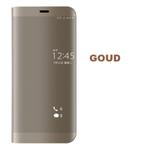 Clear View Stand Cover Set voor de Huawei P Smart _ Goud, Verzenden, Nieuw, Hoesje of Tasje