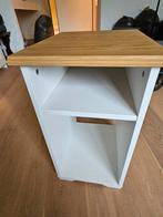 Leuk bijzettafeltje met opbergruimte, Huis en Inrichting, Ophalen, Minder dan 55 cm, Vierkant, Zo goed als nieuw