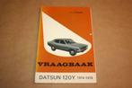 Vraagbaak Datsun 120Y - Modellen 1974-1978 - P. Olyslager, Ophalen of Verzenden