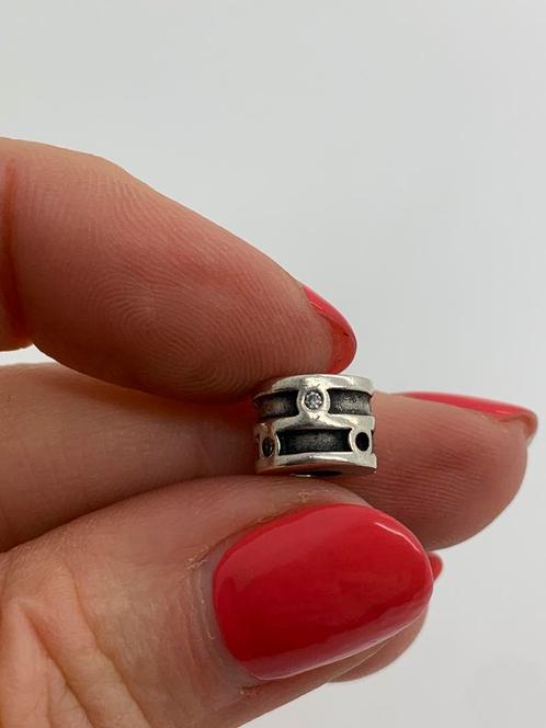S886 Pandora zilvern stopper bedel, Sieraden, Tassen en Uiterlijk, Bedels, Pandora, Zilver, 1 bedel, Ophalen of Verzenden