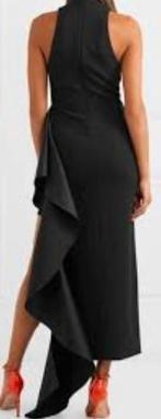 Designer jurk Solace London maat 10, 38, Maat 38/40 (M), Galajurk, Zo goed als nieuw, Zwart