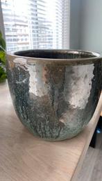 Groene plantenpot Intratruin, Tuin en Terras, Bloempotten, Ophalen, Gebruikt, Rond, Minder dan 25 cm