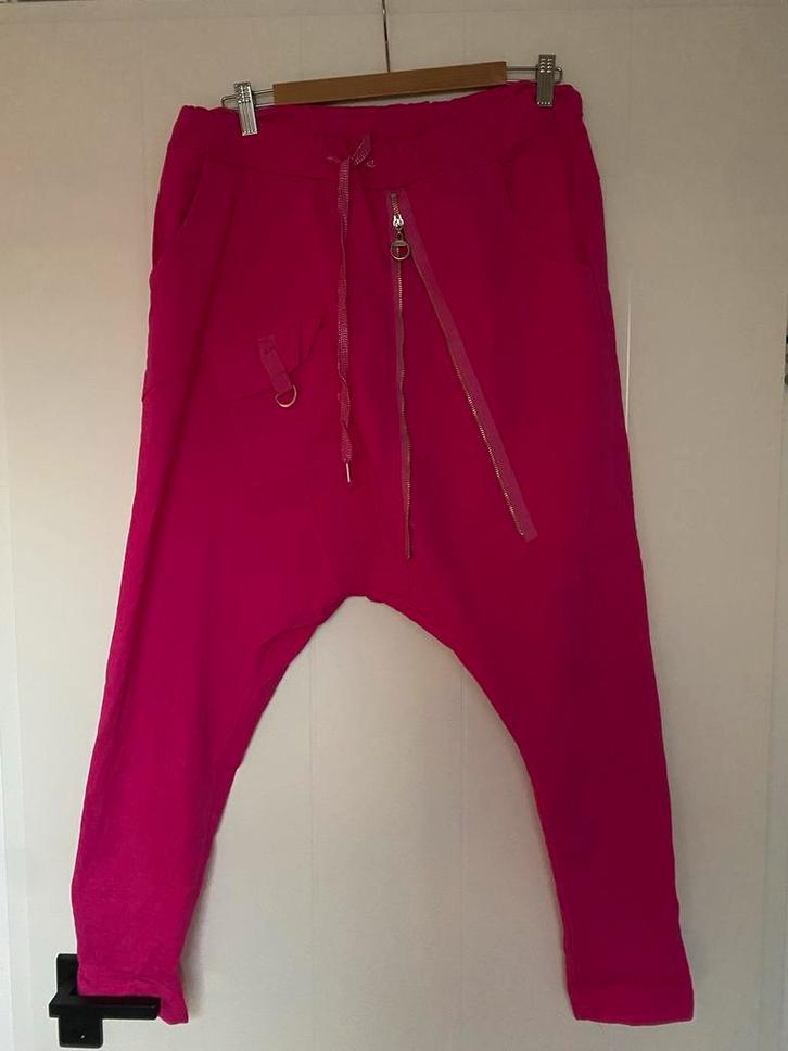 Roze Harembroek XL - Leuke Details!, Kleding | Dames, Broeken en Pantalons, Zo goed als nieuw, Maat 46/48 (XL) of groter, Roze