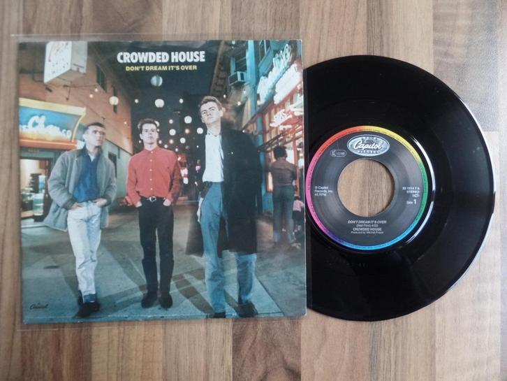 single  Crowded House - Don't Dream It's Over, Cd's en Dvd's, Vinyl Singles, Gebruikt, Single, Rock en Metal, 7 inch, Ophalen of Verzenden