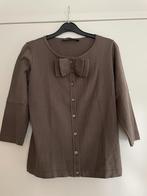 Natan: z.g.a.n. leuk vestje met strik. maat S, Kleding | Dames, Bruin, Verzenden, Zo goed als nieuw, Maat 36 (S)