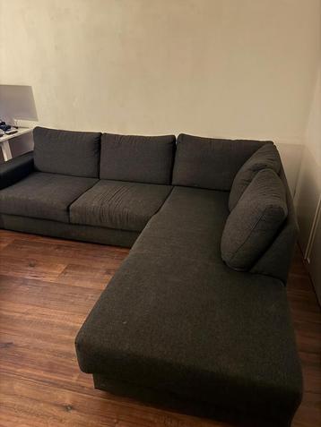 Charcoal Grey L-Shaped Couch