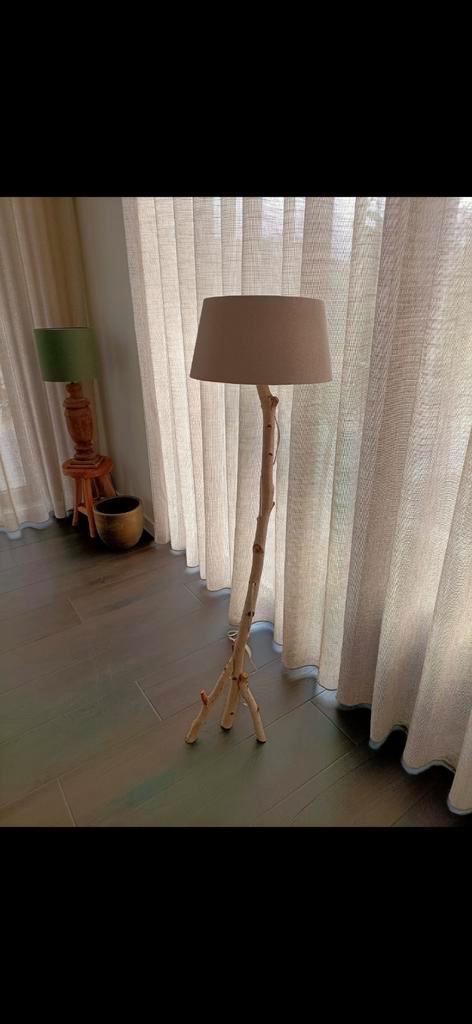 Retro Boomtak Vloerlamp, Huis en Inrichting, Lampen | Vloerlampen, Ophalen of Verzenden