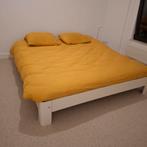 Senioren Auping Auronde 2 persoons bed verstelbare spiralen., Ophalen, Verstelbaar, Wit, Tweepersoons