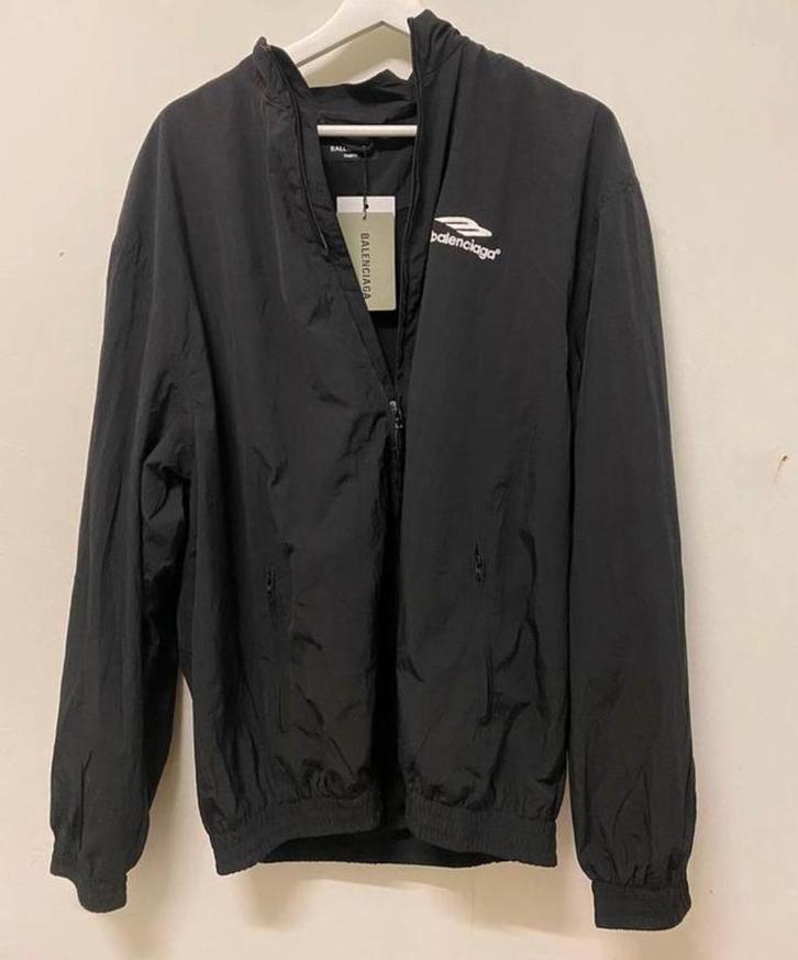 Balenciaga 3B track jas, Kleding | Heren, Jassen | Zomer, Nieuw, Maat 52/54 (L), Zwart, Ophalen of Verzenden