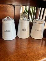 Vintage Voorraadpotten Set - Suiker, Thee, Koffie, Ophalen of Verzenden, Zo goed als nieuw