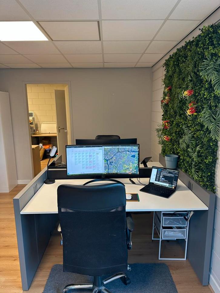 Cubic Gispen Duo Bureau, Zakelijke goederen, Kantoor en Winkelinrichting | Kantoormeubilair en Inrichting, Bureau, Werkplek, Gebruikt