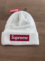 Supreme beanie muts wit, Kleding | Heren, Mutsen, Sjaals en Handschoenen, Ophalen of Verzenden, Zo goed als nieuw, Overige maten