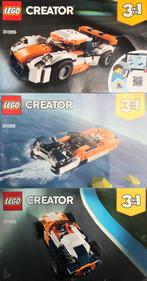 LEGO 31089 Creator 3-in-1 Zonsondergang baanrace, Ophalen of Verzenden, Zo goed als nieuw, Complete set, Lego