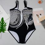 Wit zwart retro badpak vintage dames vrouwen badkleding, Kleding | Dames, Badmode en Zwemkleding, Verzenden, Nieuw, Badpak