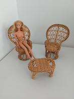 Barbie rieten meubels, Ophalen of Verzenden, Gebruikt, Barbie