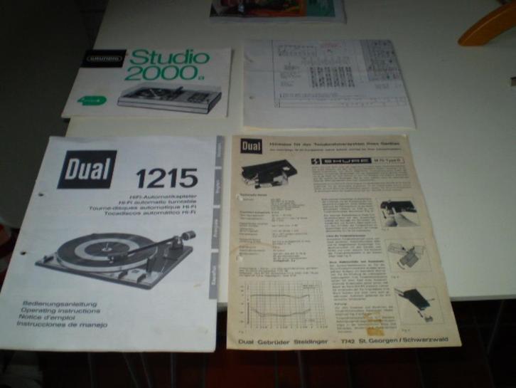 Handleiding voor de Grundig studio 2000a platenspeler en tun, Audio, Tv en Foto, Radio's, Zo goed als nieuw, Radio, Verzenden