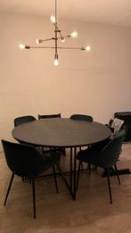 Ronde eettafel Luca van mangohout, Huis en Inrichting, Tafels | Eettafels, Ophalen, Gebruikt, Rond, Metaal