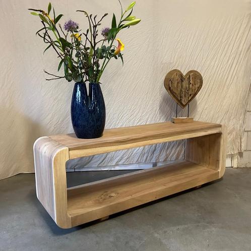 TV meubel - 150 cm breed - massief Suarhout - TTM Wonen, Huis en Inrichting, Kasten | Televisiemeubels, Nieuw, Minder dan 100 cm