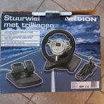 Medion stuurwiel met trillingen (o.a. PS 1&2), Ophalen of Verzenden, Zo goed als nieuw, Overige typen, PlayStation 2