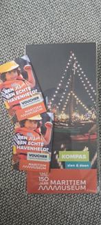 2 kinder-kaartjes Maritiem Museum Rotterdam, Tickets en Kaartjes, Musea, Twee personen, Ticket of Toegangskaart