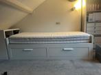 Ikea Brimnes bed uitschuifbaar, Huis en Inrichting, Wit, Tweepersoons, Ophalen of Verzenden, 80 cm