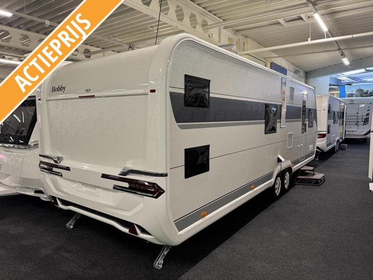 Hobby Prestige 720 KWFU 2025 MEGA KORTING € 5.191,-, Caravans en Kamperen, Caravans, Bedrijf, tot en met 6, 1500 - 2000 kg, Standaardzit