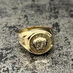 14k gouden ring versace model heren, Sieraden, Tassen en Uiterlijk, Ringen, Ophalen of Verzenden, Nieuw, Goud