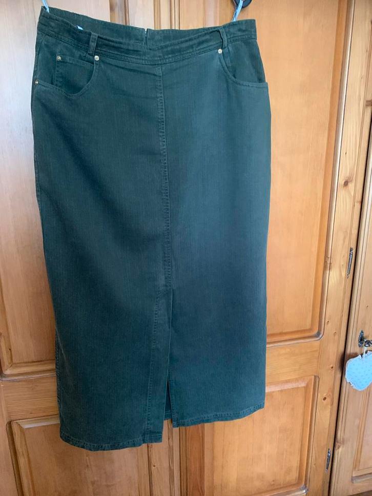 Gerry Weber Kuitlange Rok - Maat 42 - Groen, Kleding | Dames, Broeken en Pantalons, Zo goed als nieuw, Maat 42/44 (L), Groen, Lang