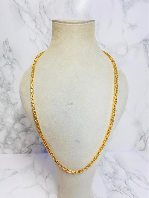 Gouden ketting - koningsketting - 14 karaat, Sieraden, Tassen en Uiterlijk, Kettingen, Zo goed als nieuw, Goud, Ophalen of Verzenden