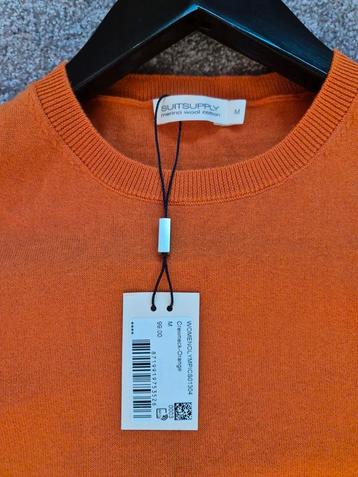 Merino wool top oranje SuitSupply