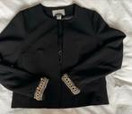 Zwarte H&M blazer met gouden details - XS, Zwart, Ophalen of Verzenden, Zo goed als nieuw, H&M