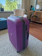Paarse koffer van Jetstream, Ophalen, Gebruikt, Hard kunststof, Slot