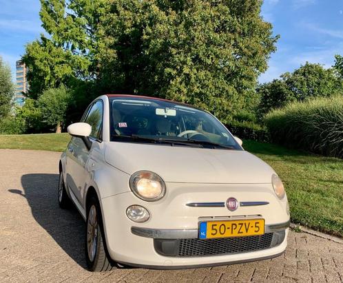 Fiat 500 1.2 C 2011 Wit Cabrio, Auto's, Fiat, Particulier, ABS, Airbags, Airconditioning, Alarm, Centrale vergrendeling, Elektrische ramen