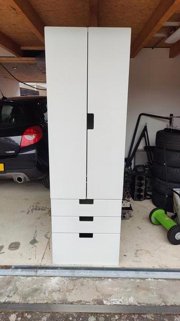 IKEA SMÅSTAD / PLATSA kledingkast met lades (wit,60x57x181) beschikbaar voor biedingen