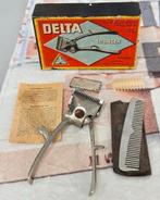 1951 - Delta solingen antiek Hand tondeuse clipper compleet, Antiek en Kunst, Ophalen of Verzenden