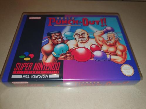 Super Punch Out SNES Game Case, Spelcomputers en Games, Games | Nintendo Super NES, Zo goed als nieuw, Verzenden