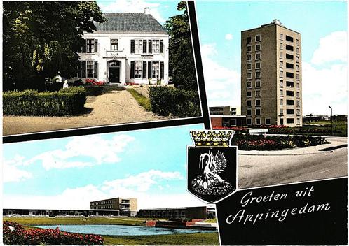 914085 Appingedam Groningen Gelopen met postzegel, Verzamelen, Ansichtkaarten | Nederland, Gelopen, Groningen, Ophalen of Verzenden