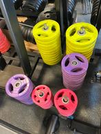 11 x bodypump set stangen met sluiters en schijven, Sport en Fitness, Fitnessmaterialen, Gebruikt, Stangen met schijven, Ophalen of Verzenden