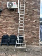 2 delige aluminium ladder, Doe-het-zelf en Verbouw, Ladders en Trappen, Ophalen, Gebruikt, Ladder, Opvouwbaar of Inschuifbaar